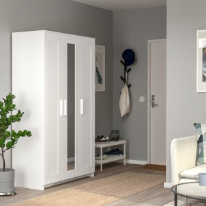 Распашной шкаф Бримнэс white ИКЕА (IKEA) Распашной шкаф Бримнэс white ИКЕА (IKEA) в Москве
