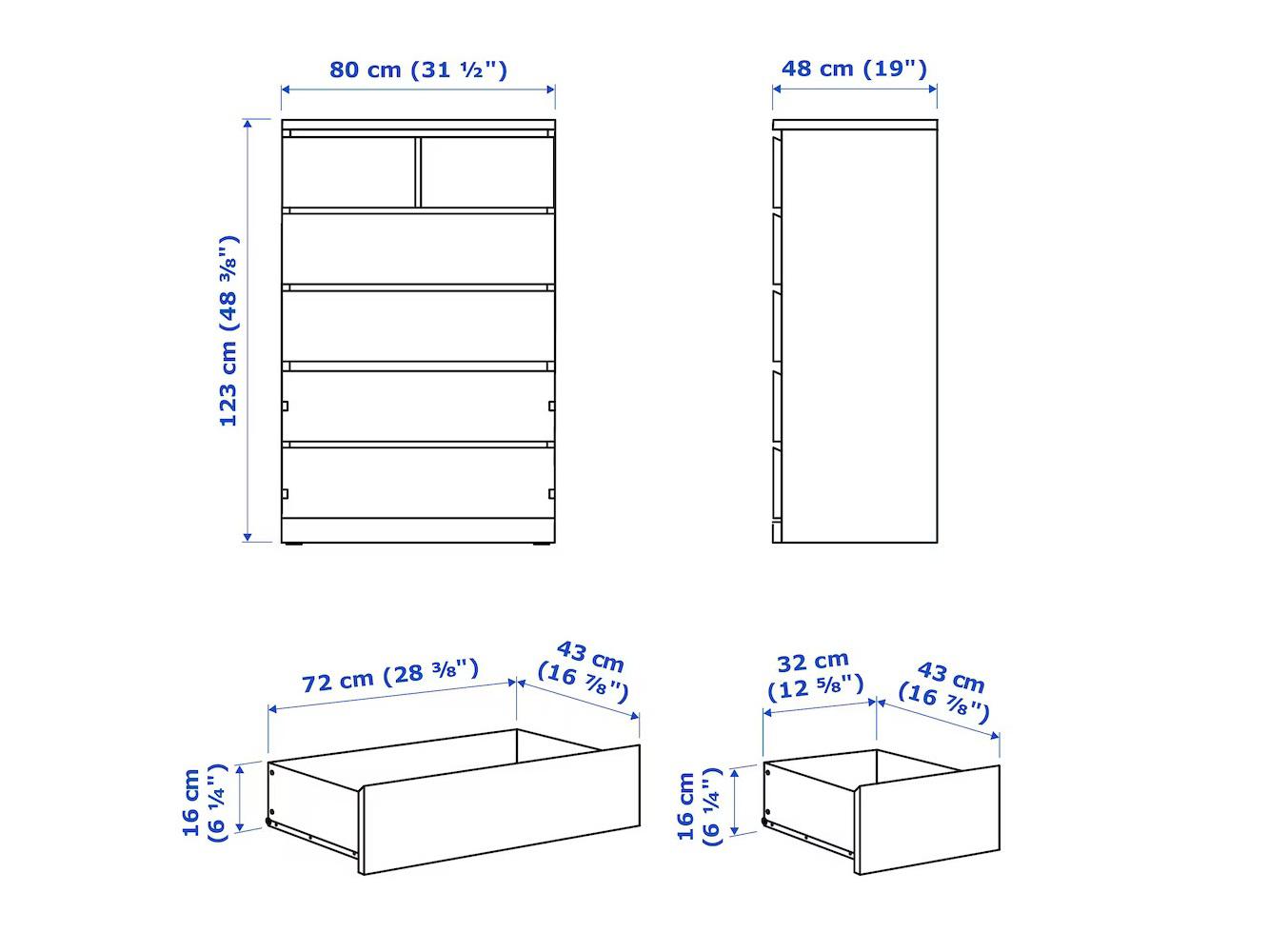 Комод Мальм 26 beige ИКЕА (IKEA) изображение товара