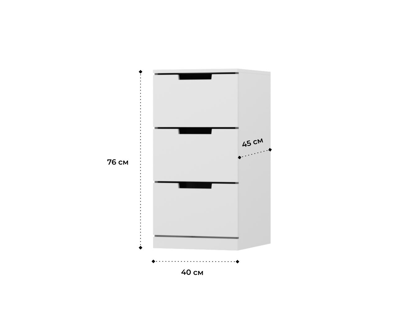 Комод Нордли 26 white ИКЕА (IKEA) изображение товара