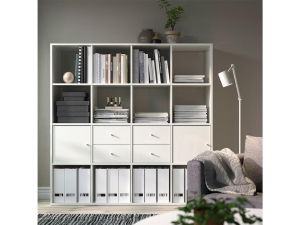 Стеллаж Каллакс 217 white ИКЕА (IKEA)  в Москве