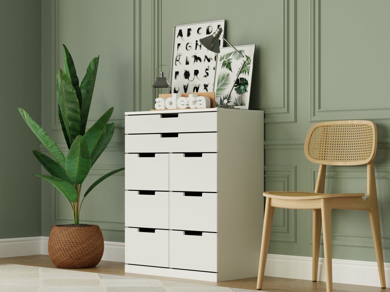 Комод Нордли 31 white ИКЕА (IKEA) изображение товара