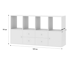 Изображение товара Стеллаж Билли 122 white ИКЕА (IKEA) на сайте adeta.ru