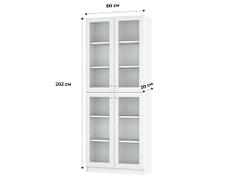 Изображение товара Книжный шкаф Билли 335 white ИКЕА (IKEA) на сайте adeta.ru