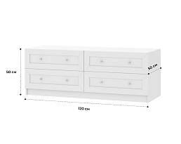 Изображение товара Тумба под телевизор Билли 518 white ИКЕА (IKEA) на сайте adeta.ru